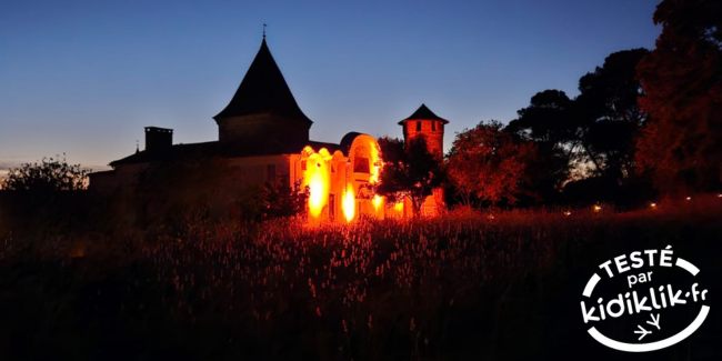 Parc et Lumières au Château du Parc à Pézenas : une balade nocturne inoubliable!
