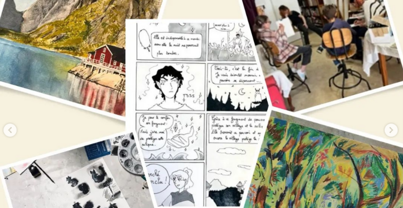 Stage de vacances "BD et Dessins" avec l'Atelier de Mo à Montpellier