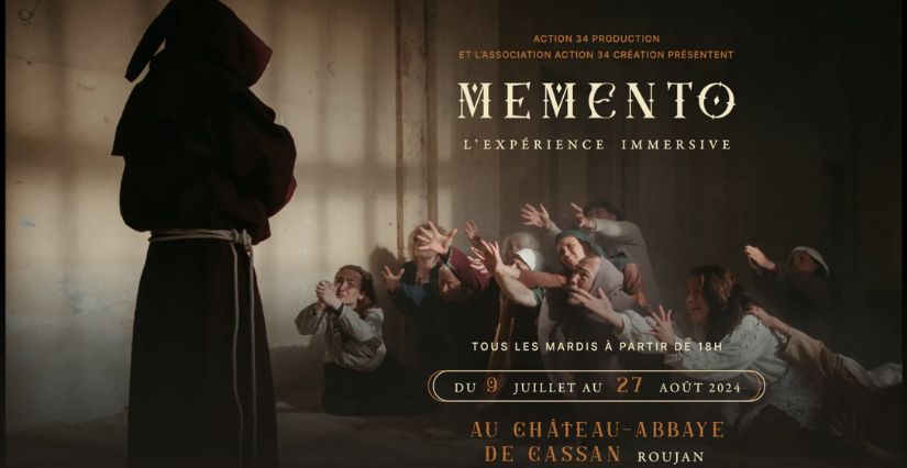 Spectacle immersif "Memento" au Château de Cassan près de Pézenas