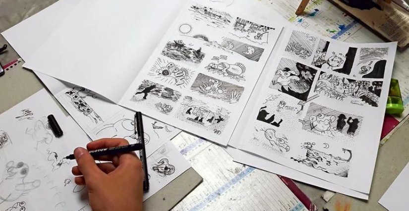 Stage de vacances "BD, Manga, Illustration" avec l'Atelier de Mo à Montpellier