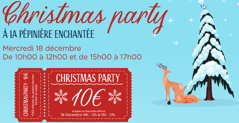 Christmas Party à la Pépinière enchantée de Terrattitude!