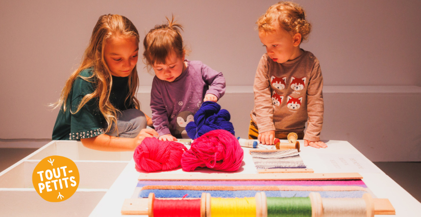 Visite pour les tout-petits autour de l'exposition "Tisser l'imaginaire" au musée de Lodève